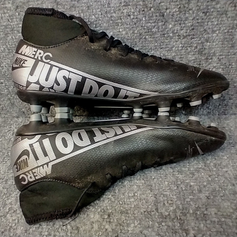 Nike Mercurial Superfly‎ 7 Academy MG Mens 6.5 Soccer Cleats Black Silver AT7946 - Picture 5 of 11